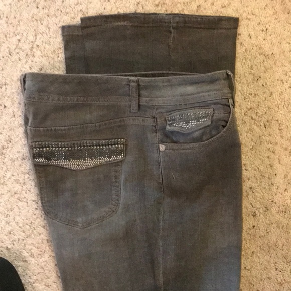Chico platinum jeans gray size 3 - Picture 4 of 6